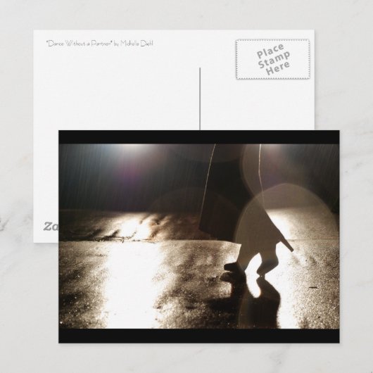 Dance zonder partner briefkaart (Voorkant / Achterkant)
