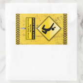 Dance Zone Ahead-Watch for Dancers Busting Moves Rechthoekige Sticker (Tas)