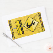 Dance Zone Ahead-Watch for Dancers Busting Moves Rechthoekige Sticker (Envelop)