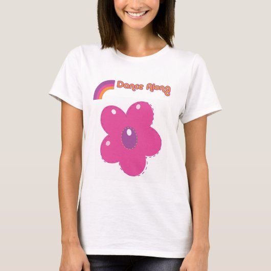 danceby_front_dames_flower5 t-shirt (Voorkant)