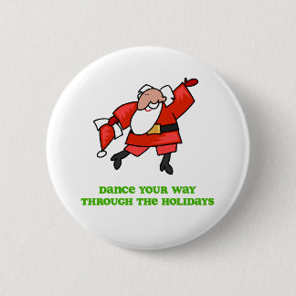 DanceChick Santa Dance Ronde Button 5,7 Cm