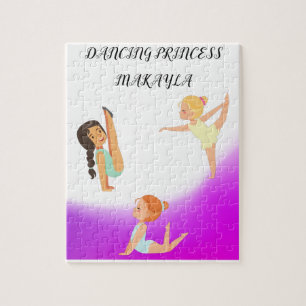 DANCEER PRINCESS PUZZLE MET NAAM VAN DE KLANT! LEGPUZZEL