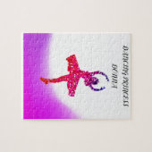 DANCEER PRINCESS PUZZLE MET NAAM VAN DE KLANT! LEGPUZZEL (Horizontaal)