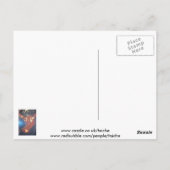 Dancefloor Diva Summer Vacation Abstracte Art Briefkaart (Achterkant)