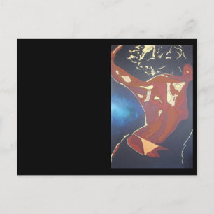 Dancefloor Diva Summer Vacation Abstracte Art Briefkaart