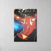 Dancefloor Diva Summer Vacation Abstracte Art Canvas Afdruk (Voorkant)