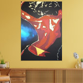 Dancefloor Diva Summer Vacation Abstracte Art Canvas Afdruk (Insitu (Woonkamer))