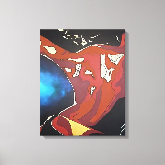 Dancefloor Diva Summer Vacation Abstracte Art Canvas Afdruk (Voorkant)