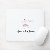 danceforhim, dans ik voor Jesus Muismat (Met muis)