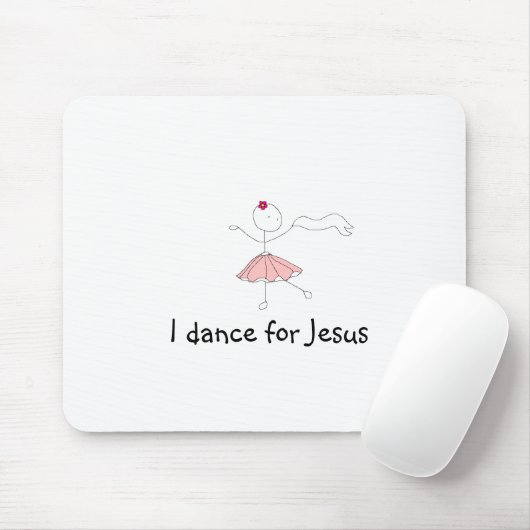 danceforhim, dans ik voor Jesus Muismat (Met muis)