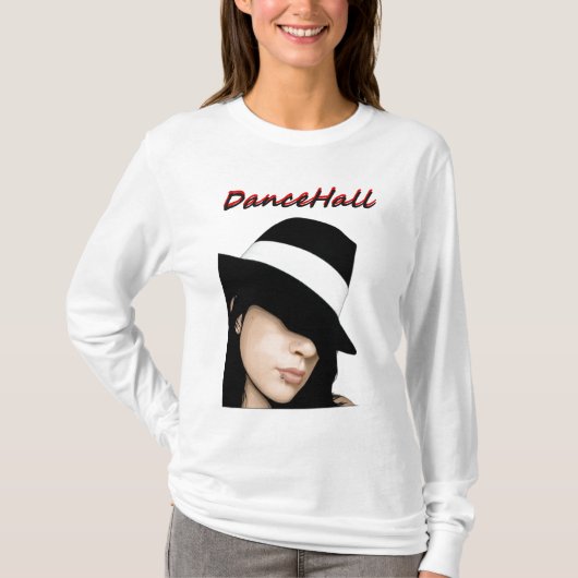 Dancehall-Dames Hoody Long-hoeve (Voorkant)