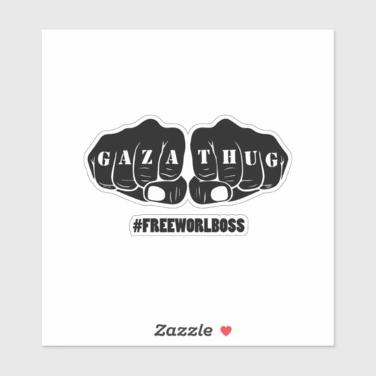 Dancehall Gaza Sticker (Vel)