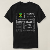 Dancehall Reggae Artist White Text Design Classic T-shirt (Design voorkant)