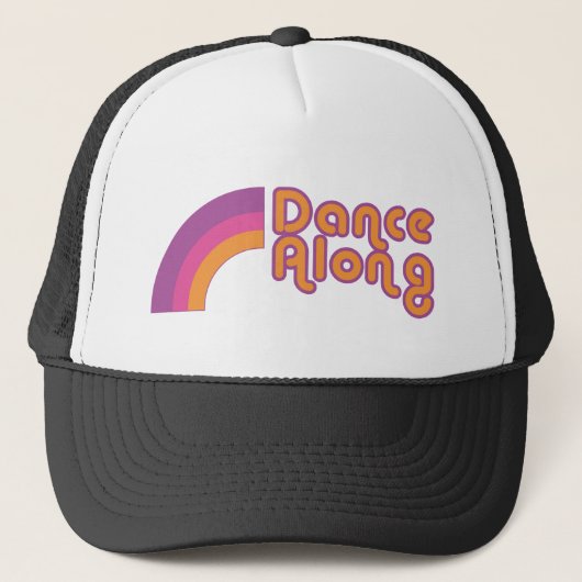 dancelangs_regenboog_logo_pet trucker pet (Voorkant)