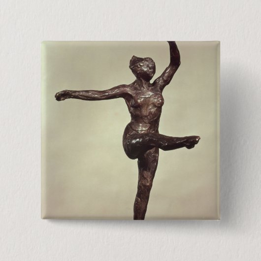 Dancer, 1883 vierkante button 5,1 cm (Voorkant)