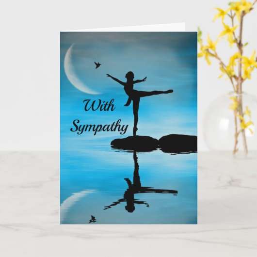 Dancer 3 Sympathy Kaart (Gele Bloem)