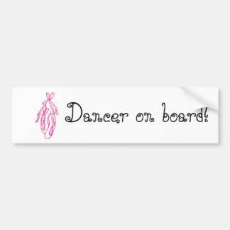 Dancer aan boord bumpersticker