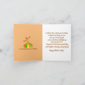 Dancer African American Moederdag Kaart (Binnen)