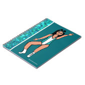 Dancer Aqua Spark Notitieboek #2 (Linkerzijde)