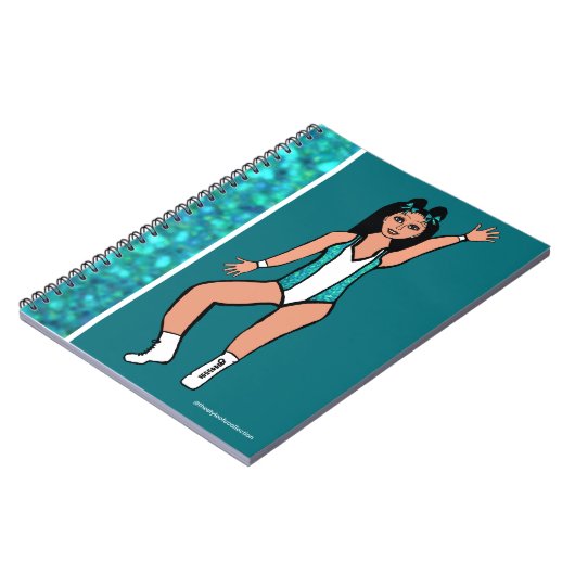 Dancer Aqua Spark Notitieboek #2 (Linkerzijde)