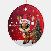 Dancer Baby Deer, Fawn, Doe, Reindeer🦌 🎄 Keramisch Ornament (Links)