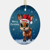 Dancer Baby Deer, Fawn, Doe, Reindeer🦌 🎄 Keramisch Ornament (Rechts)
