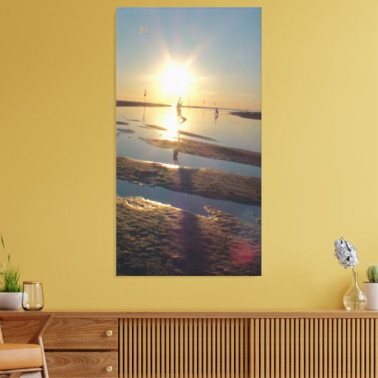 Dancer bij het strand van Menemsha in Martha's wij Canvas Afdruk (Insitu (Woonkamer))