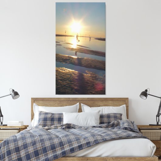 Dancer bij het strand van Menemsha in Martha's wij Canvas Afdruk (Insitu (Slaapkamer))