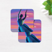 Dancer bij zonsondergang vierkante visitekaartjes (Bureau)