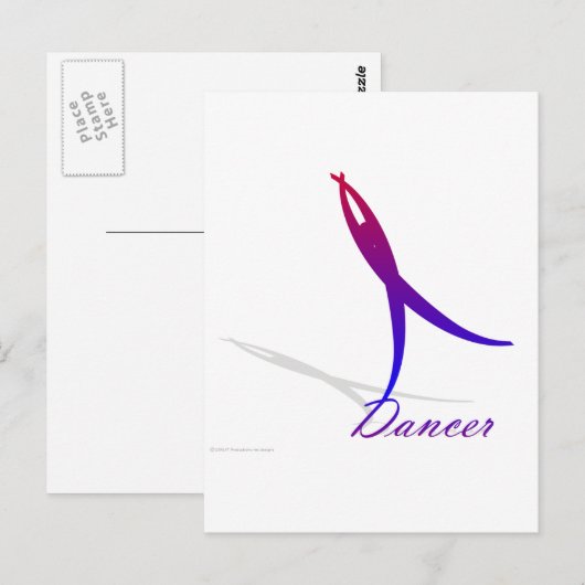 Dancer Briefkaart (Voorkant / Achterkant)