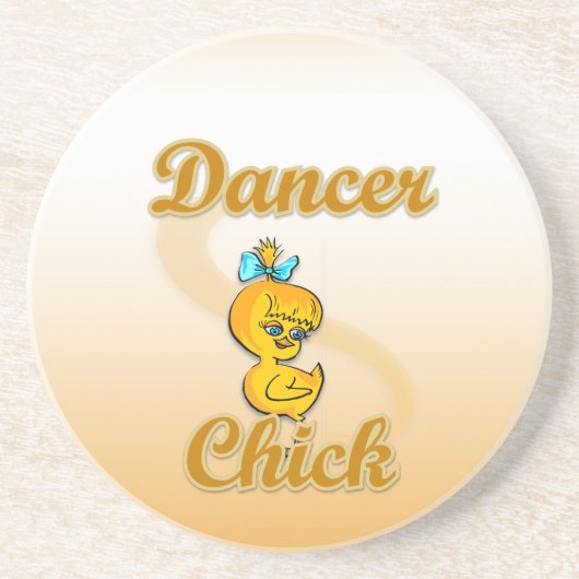Dancer Chick Zandsteen Onderzetter (Voorkant)