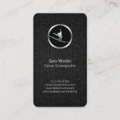 Dancer Choreograaf Chrome Dancer Visitekaartje (Voorkant)