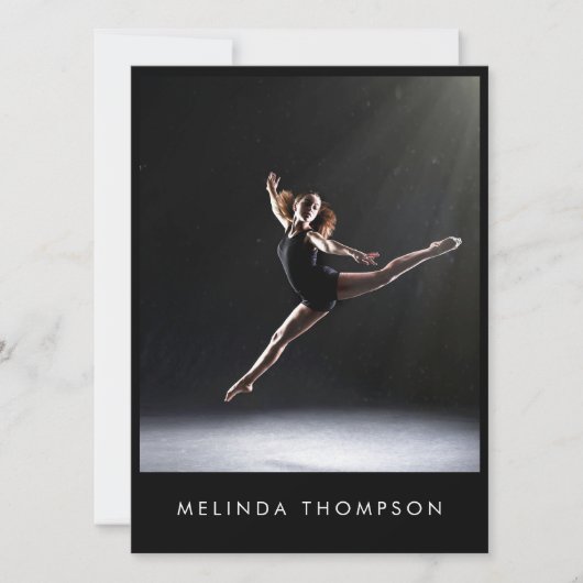 Dancer Choreographer Comp Card 5 Photo QR Code Kaart (Voorkant)