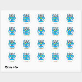 Dancer Coat of Arms Ronde Sticker (Vel)