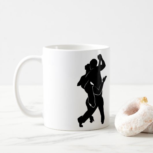 Dancer Couple Mok - Aangepaste kleuren (Met donut)