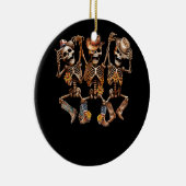Dancer Cowboy Skelet Cowgirl Dancing Bone Boots Keramisch Ornament (Rechts)