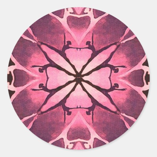 Dancer (Cranberry) Ronde Sticker (Voorkant)