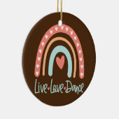Dancer Dance Teacher Live Love Ballet Tap Hip Hop Keramisch Ornament (Rechts)