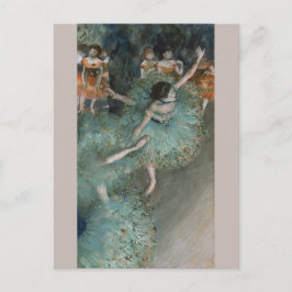 Dancer Dancer zwaaien in Green Edgar Degas Briefkaart