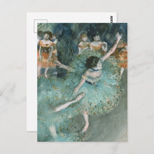 Dancer (danser in groen) Edgar Degas Briefkaart (Voorkant / Achterkant)