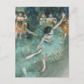 Dancer (danser in groen) Edgar Degas Briefkaart (Voorkant)