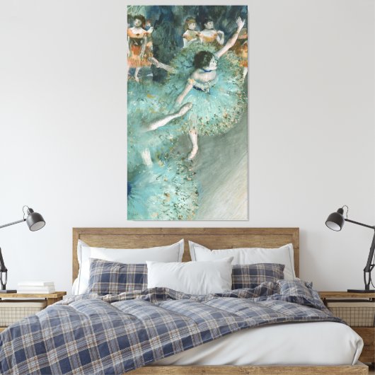 Dancer (danser in groen) Edgar Degas Canvas Afdruk (Insitu (Slaapkamer))