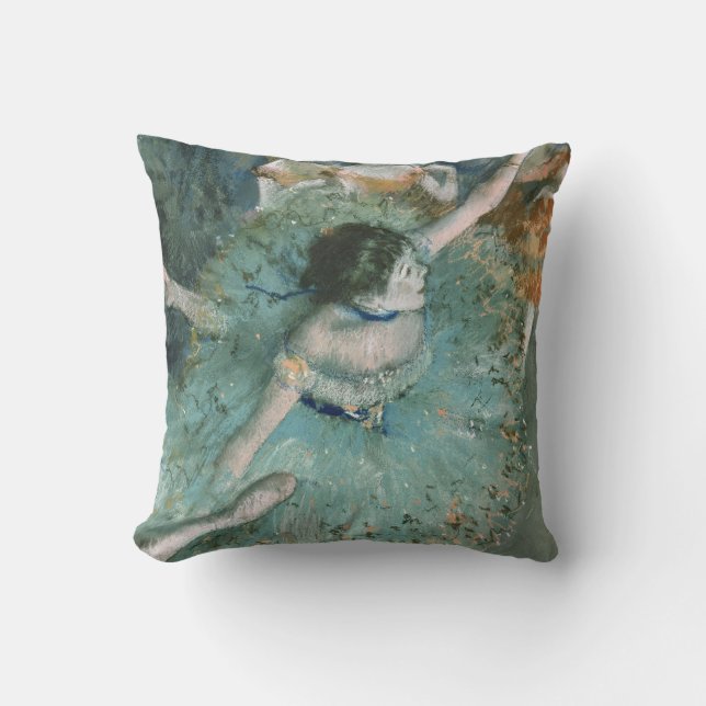 Dancer (danser in groen) Edgar Degas Kussen (Voorkant)