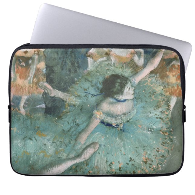Dancer (danser in groen) Edgar Degas Laptop Sleeve (Voorkant)