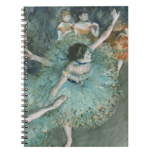 Dancer (danser in groen) Edgar Degas Notitieboek (Voorkant)