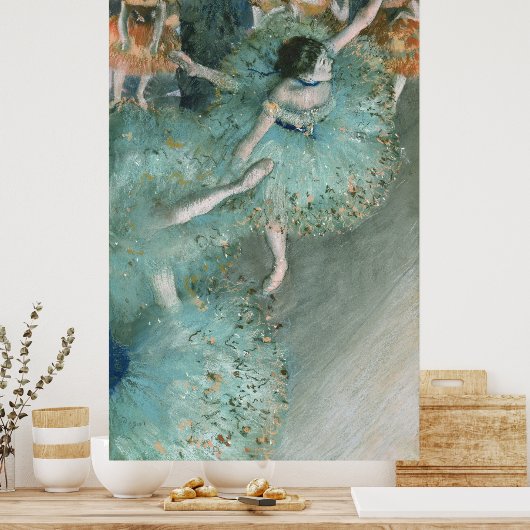 Dancer (danser in groen) Edgar Degas Poster (Keuken)