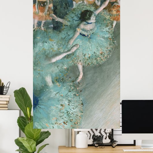 Dancer (danser in groen) Edgar Degas Poster (Thuiskantoor)