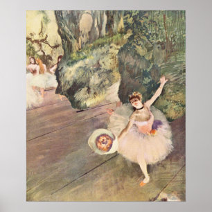Dancer die een boog neemt - Edgar Degas - 1878 Poster