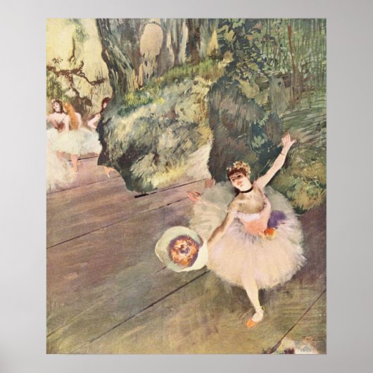 Dancer die een boog neemt - Edgar Degas - 1878 Poster (Voorkant)