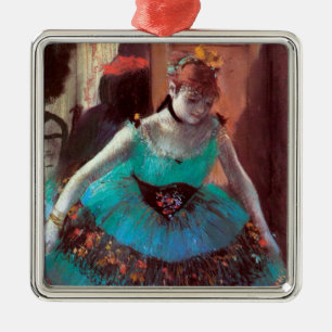 Dancer die haar kleedkamer verlaten door Degas Metalen Ornament